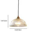 Clear Glass Dome Pendant Light 1-Light Fixture-Lighting > Pendant Lights-casanuva-casanuva