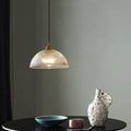 Clear Glass Dome Pendant Light 1-Light Fixture-Lighting > Pendant Lights-casanuva-9.84"/25CM-100V-120V-casanuva