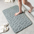 Cobblestone Embossed Versatile Mat-Bedding & Bath > Bath Mats-casanuva-Gray-16"x24"-casanuva