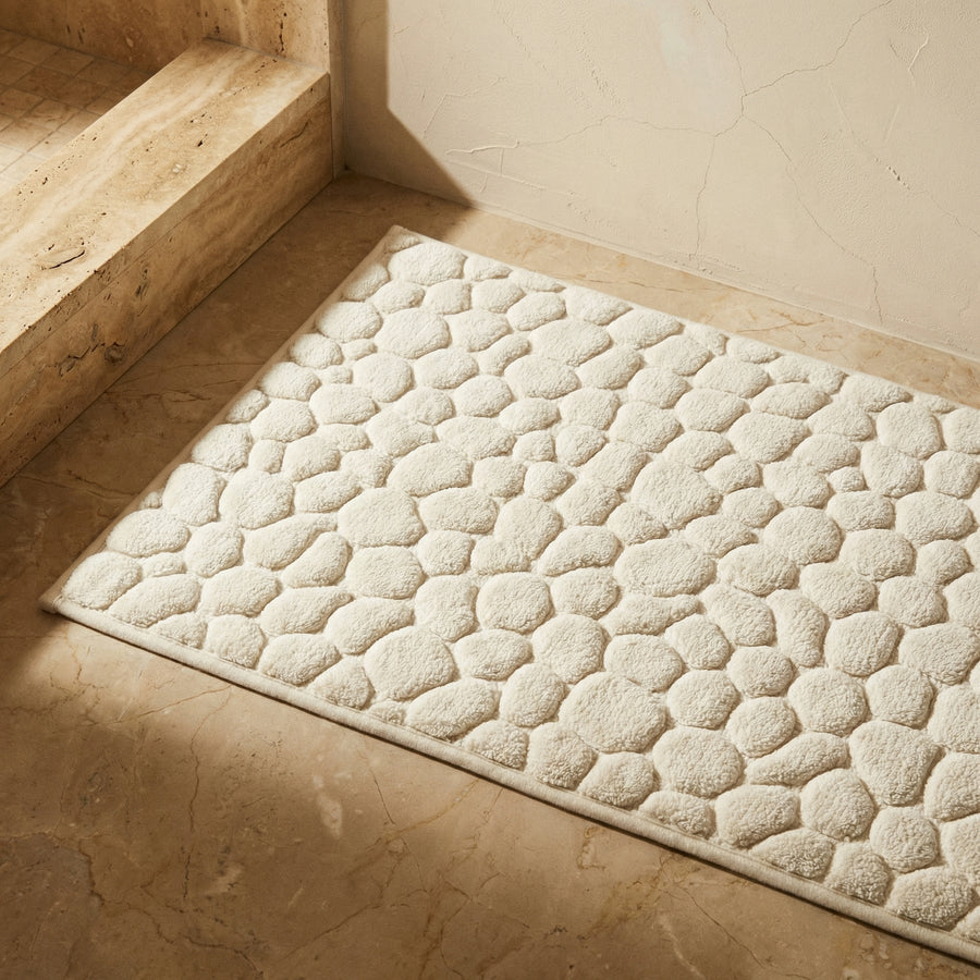 Cobblestone Embossed Versatile Mat-Bedding & Bath > Bath Mats-casanuva-casanuva