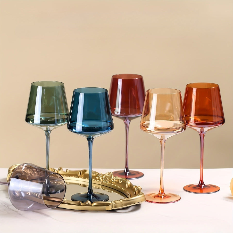 Colored Crystal Wine Glasses for Special Occasions-Kitchen & Dining > Tableware-casanuva-casanuva