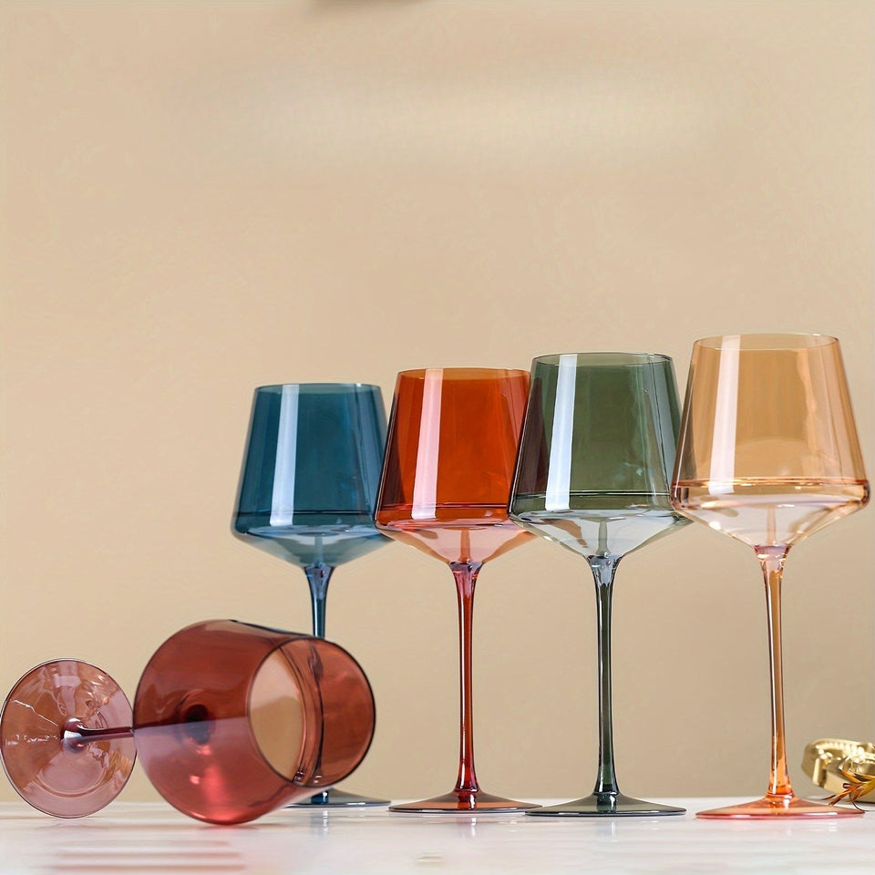 Colored Crystal Wine Glasses for Special Occasions-Kitchen & Dining > Tableware-casanuva-casanuva