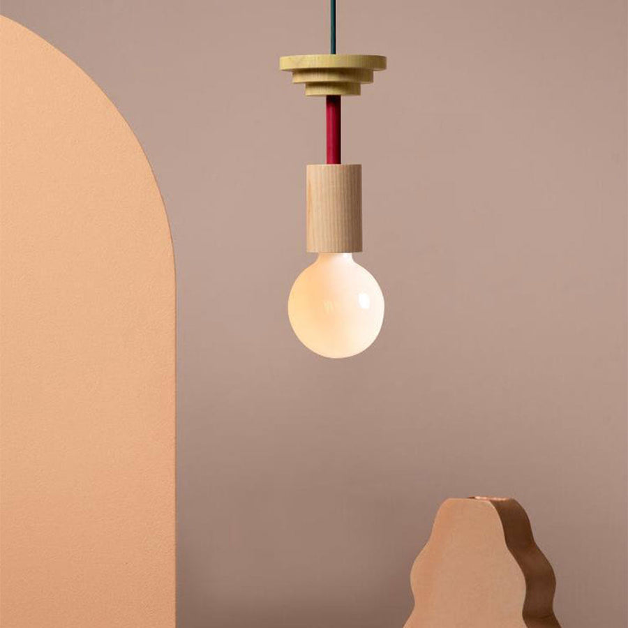 Colored Wood Blocks Pendant Light-Lighting > Pendant Lights-casanuva-H 12*25cm-casanuva