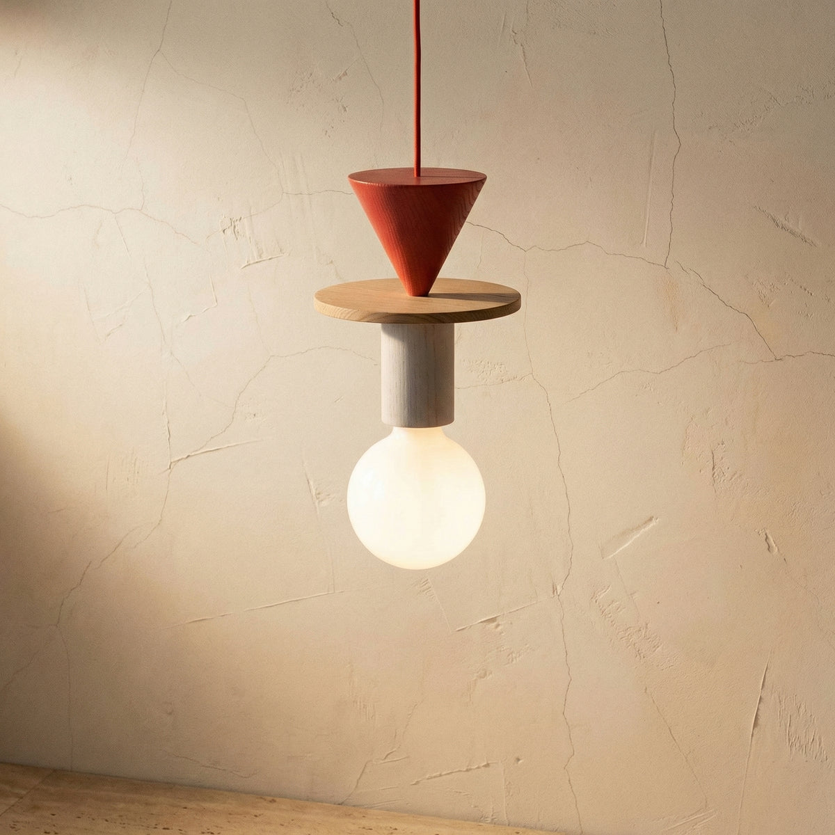Colored Wood Blocks Pendant Light-Lighting > Pendant Lights-casanuva-casanuva
