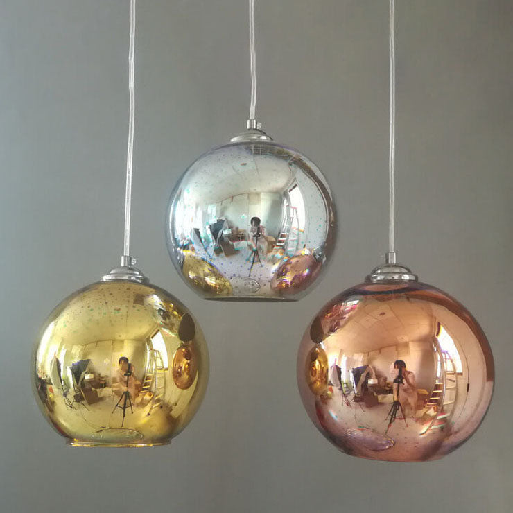 Colorful 3D Fireworks Glass Pendant Light 1-Light Dome Design-Lighting > Pendant Lights-casanuva-casanuva