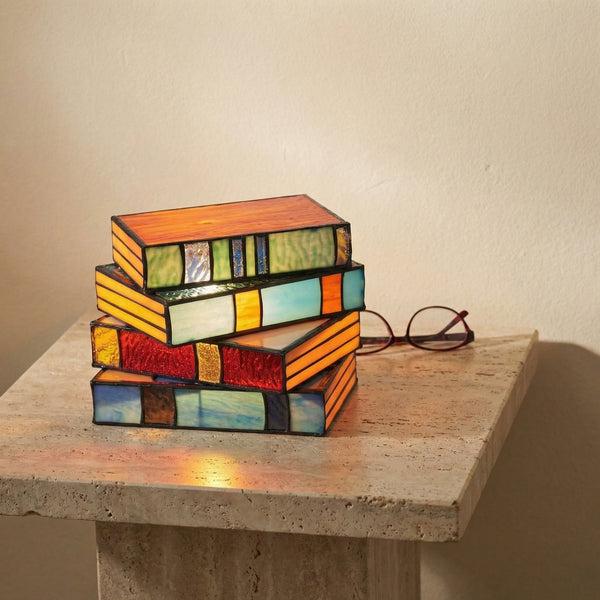 Colorful Book-Shaped Table Lamp-Lighting > Table Lamps-casanuva-casanuva