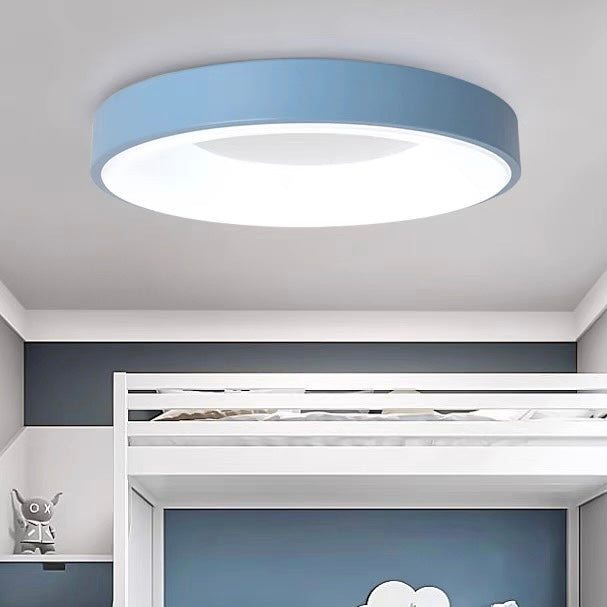Colorful LED Ceiling Light Simple Design-Lighting > Ceiling Lights-casanuva-Blue-D30*H5CM-White Light-casanuva