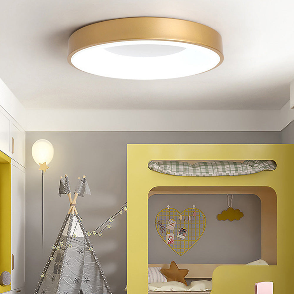 Colorful LED Ceiling Light Simple Design-Lighting > Ceiling Lights-casanuva-Gold-D30*H5CM-White Light-casanuva