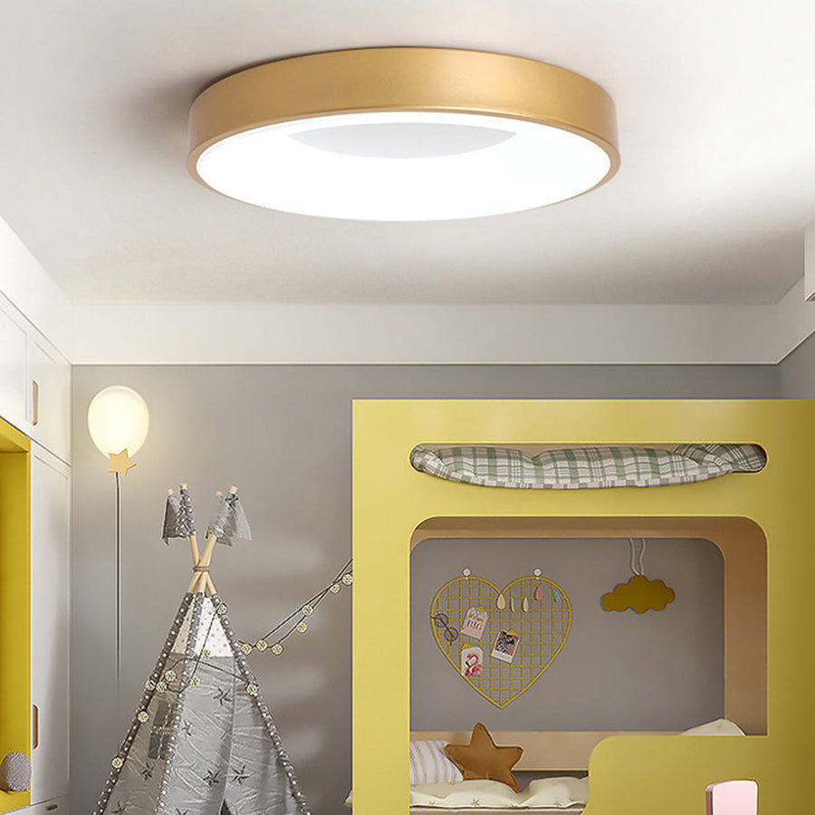 Colorful LED Ceiling Light Simple Design-Lighting > Ceiling Lights-casanuva-Gold-D30*H5CM-White Light-casanuva