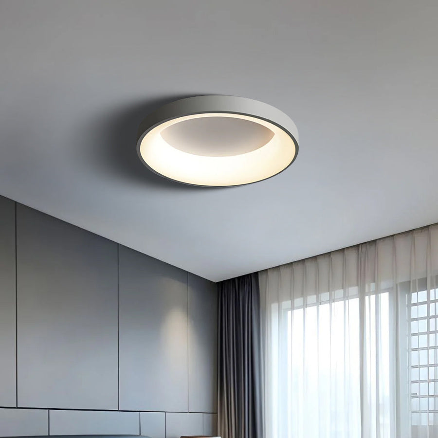 Colorful LED Ceiling Light Simple Design-Lighting > Ceiling Lights-casanuva-Gray-D50*H5CM-White Light-casanuva