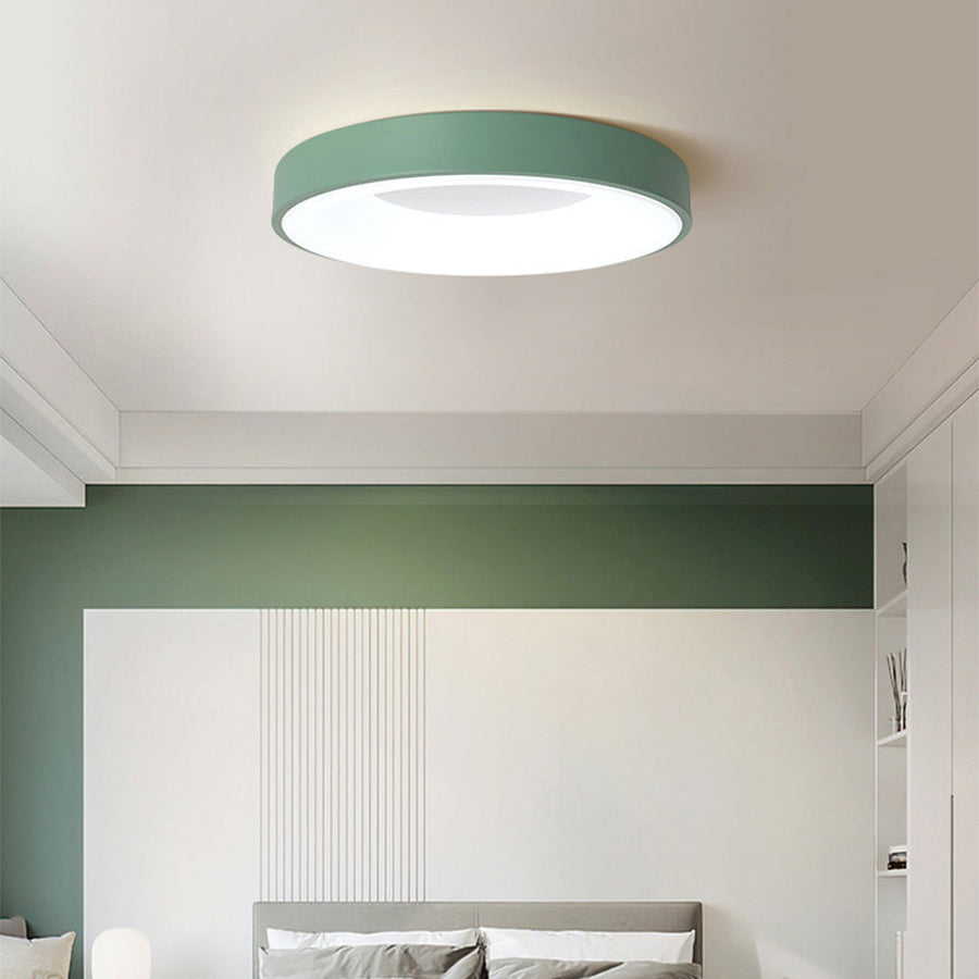 Colorful LED Ceiling Light Simple Design-Lighting > Ceiling Lights-casanuva-Green-D30*H5CM-White Light-casanuva