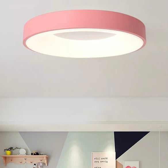Colorful LED Ceiling Light Simple Design-Lighting > Ceiling Lights-casanuva-Pink-D30*H5CM-White Light-casanuva