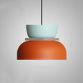 Colorful LED Pendant Light-Lighting > Pendant Lights-casanuva-Large-Cyan&Orange-100V-120V-casanuva