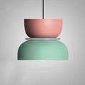 Colorful LED Pendant Light-Lighting > Pendant Lights-casanuva-Medium-Pink&Green-100V-120V-casanuva