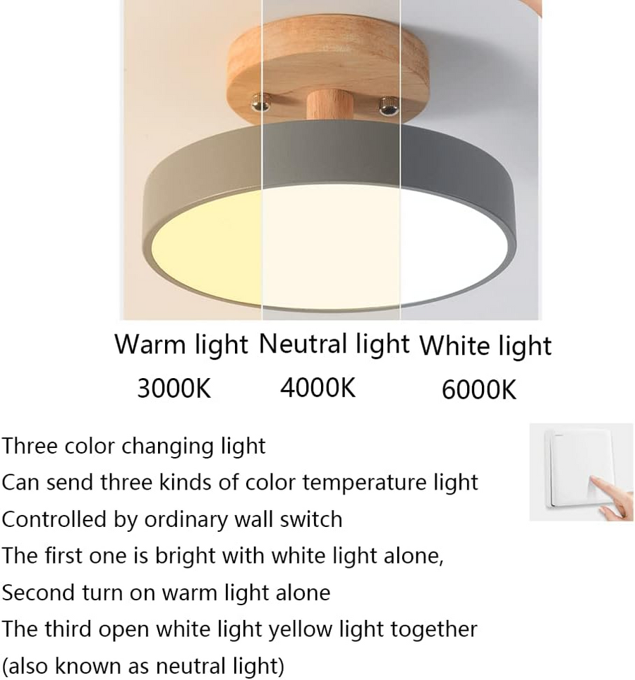 Colorful LED Semi-flush Ceiling Light-Lighting > Ceiling Lights-casanuva-casanuva