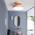 Colorful LED Semi-flush Ceiling Light-Lighting > Ceiling Lights-casanuva-Pink-D18*H10CM-Neutral Light-casanuva