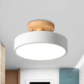 Colorful LED Semi-flush Ceiling Light-Lighting > Ceiling Lights-casanuva-White-D18*H10CM-Neutral Light-casanuva