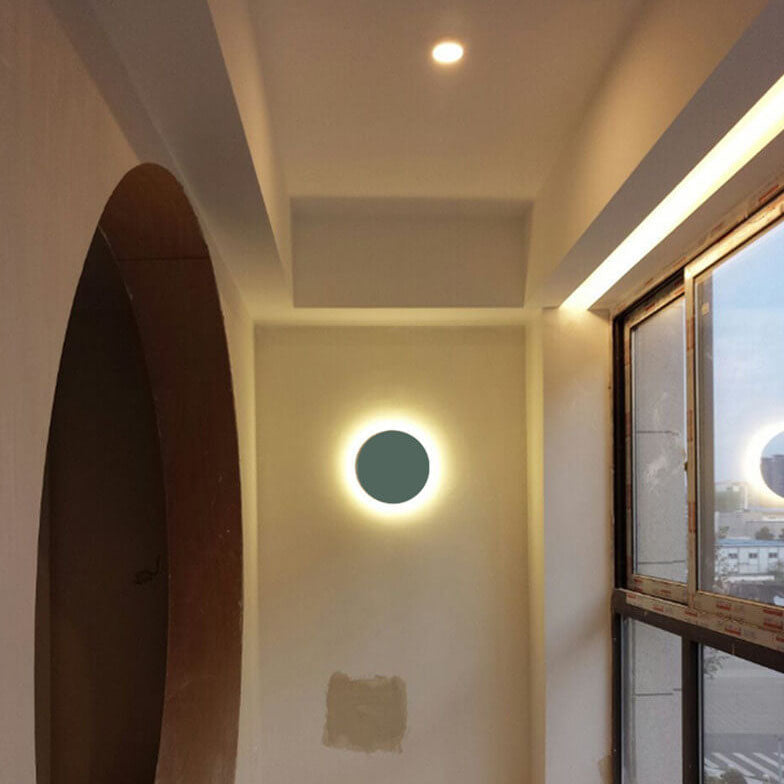 Colorful Round Iron LED Wall Sconce Lamp-Lighting > Wall Lights-casanuva-casanuva