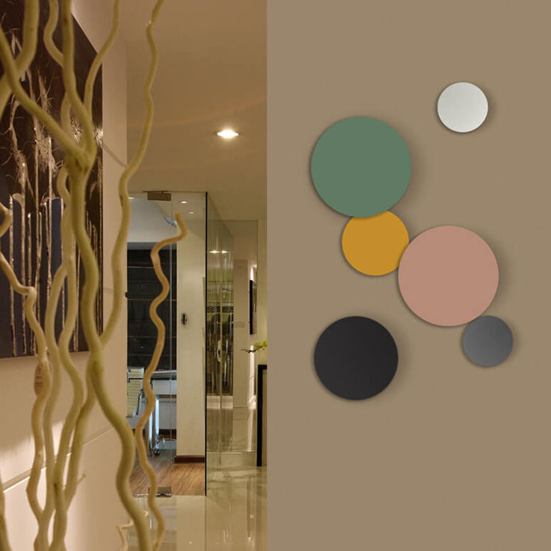 Colorful Round Iron LED Wall Sconce Lamp-Lighting > Wall Lights-casanuva-casanuva