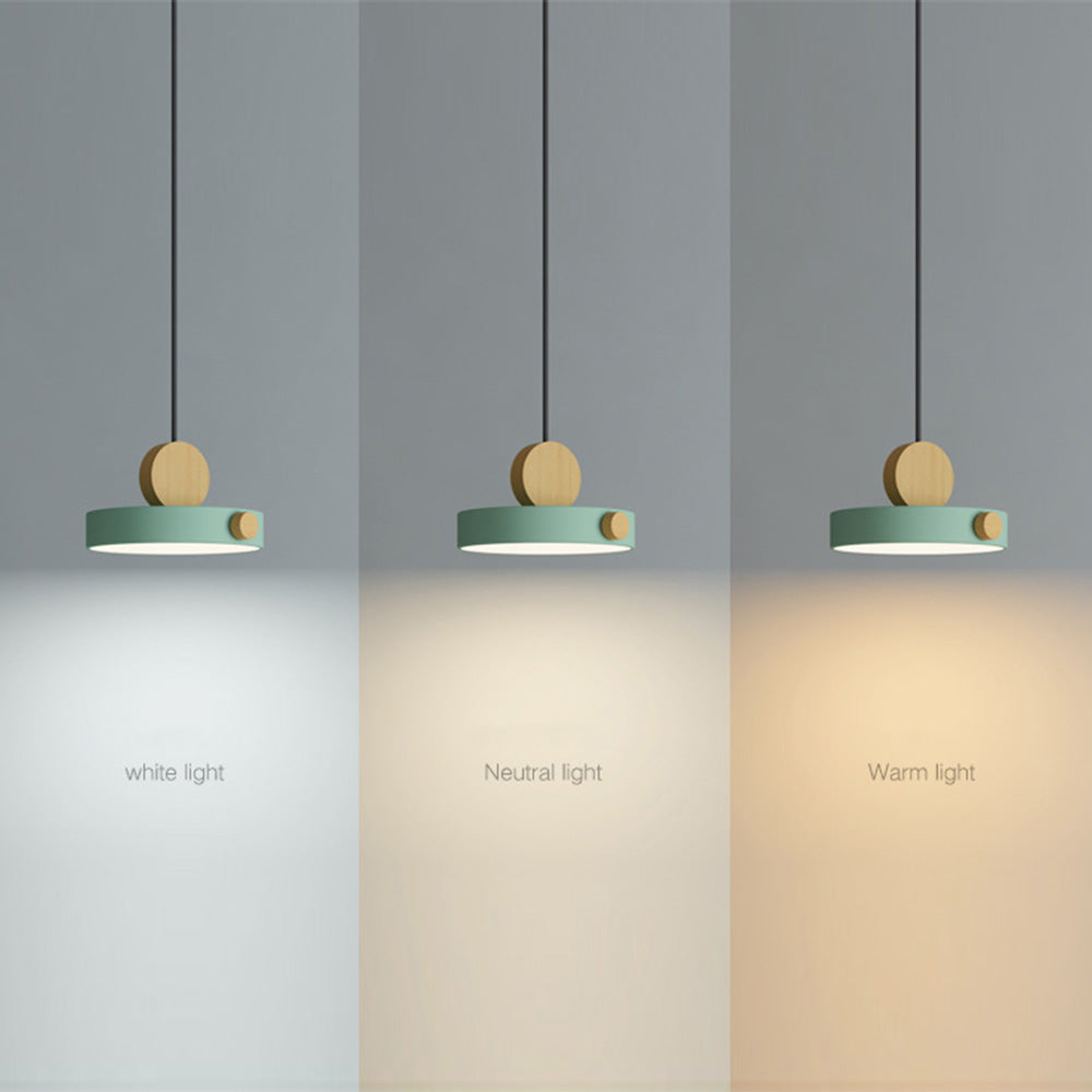 Colorful Wood LED Pendant Light-Lighting > Pendant Lights-casanuva-casanuva