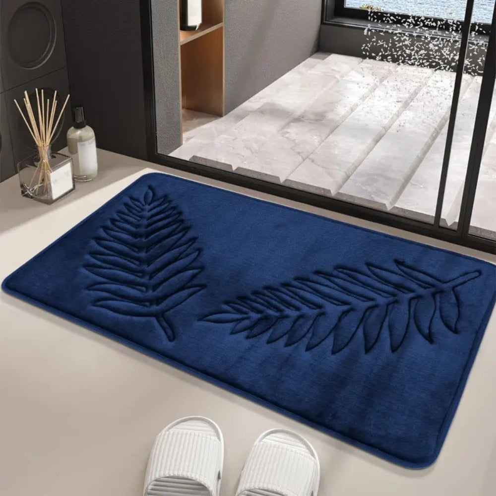 Comfort Bath Mat Set 2 Piece Lush Leaf Design-Bedding & Bath > Bath Mats-casanuva-casanuva