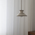 Cone Shaped Ceramic and Iron Pendant Light for Bedroom and Living Room-Lighting > Pendant Lights-casanuva-casanuva