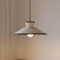 Cone Shaped Ceramic and Iron Pendant Light for Bedroom and Living Room-Lighting > Pendant Lights-casanuva-casanuva