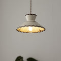 Cone Shaped Ceramic and Iron Pendant Light for Bedroom and Living Room-Lighting > Pendant Lights-casanuva-casanuva