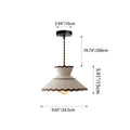Cone Shaped Ceramic and Iron Pendant Light for Bedroom and Living Room-Lighting > Pendant Lights-casanuva-casanuva