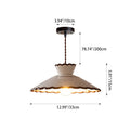 Cone Shaped Ceramic and Iron Pendant Light for Bedroom and Living Room-Lighting > Pendant Lights-casanuva-casanuva