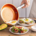 Copper Cooking Pan with Even Heat Distribution for Precision Frying-Kitchen & Dining > Cookware-casanuva-casanuva
