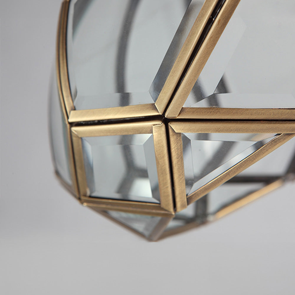 Copper Geometry Ceiling Light Fixture-Lighting > Ceiling Lights-casanuva-casanuva
