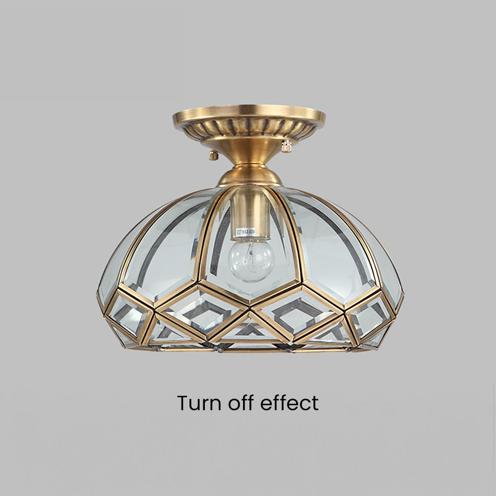 Copper Geometry Ceiling Light Fixture-Lighting > Ceiling Lights-casanuva-casanuva