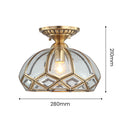 Copper Geometry Ceiling Light Fixture-Lighting > Ceiling Lights-casanuva-casanuva