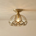 Copper Geometry Ceiling Light Fixture-Lighting > Ceiling Lights-casanuva-casanuva