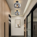 Copper Glass Pendant Light Retro Modern Ceiling Fixture-Lighting > Pendant Lights-casanuva-casanuva