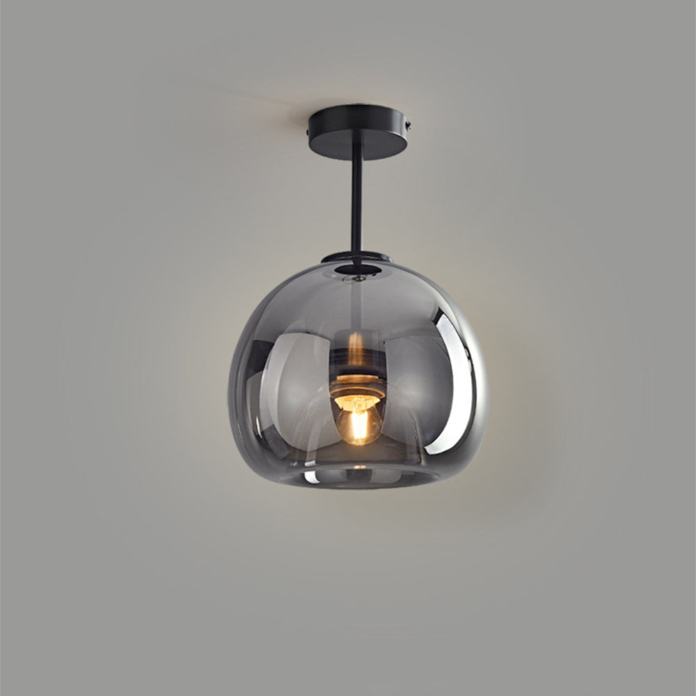 Copper Glass Pendant Light Retro Modern Ceiling Fixture-Lighting > Pendant Lights-casanuva-casanuva