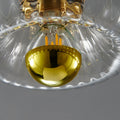 Copper Glass Sun Shape Flush Mount Light 1-Light Dual Purpose-Lighting > Ceiling Lights-casanuva-casanuva