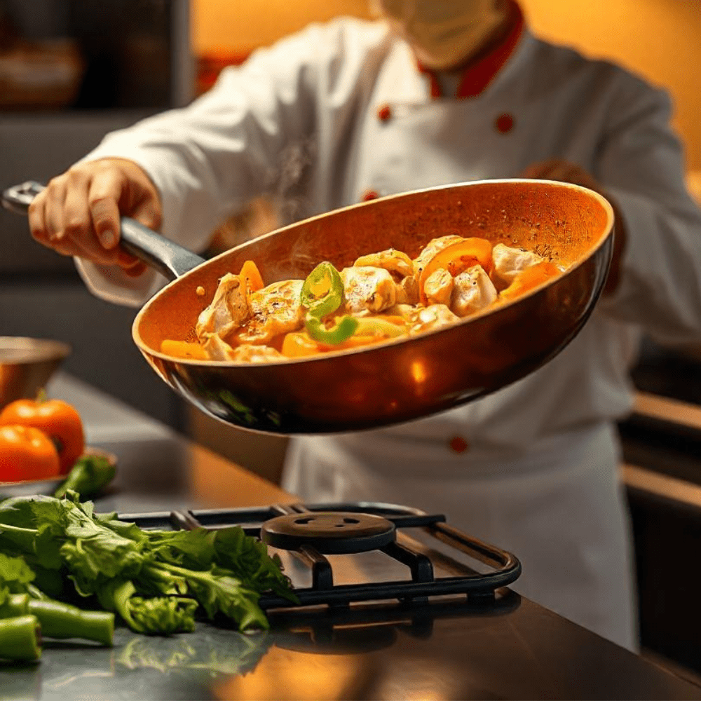 Copper Pan Professional Non-Stick Cookware with Quick Heat Conduction-Kitchen & Dining > Cookware-casanuva-casanuva