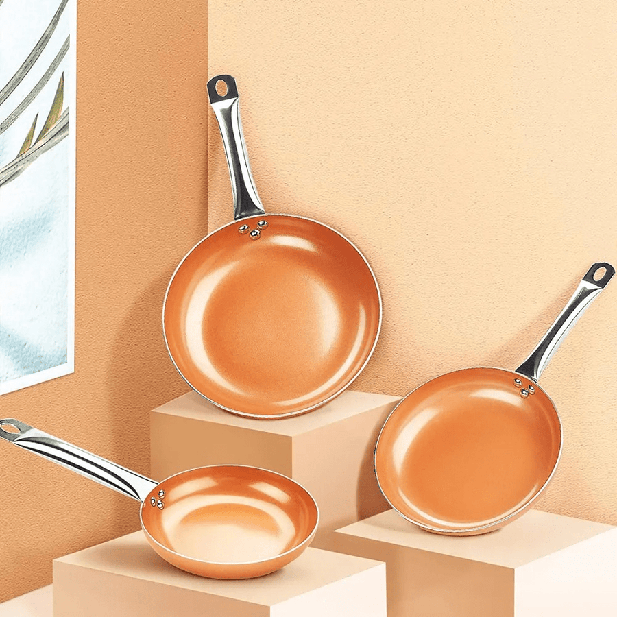 Copper Pan Professional Non-Stick Cookware with Quick Heat Conduction-Kitchen & Dining > Cookware-casanuva-casanuva