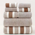 Coral Fleece Bath Towel Set 8 Pieces Soft Quick Dry Towels-Bedding & Bath > Bath Towels-casanuva-Coffee-casanuva