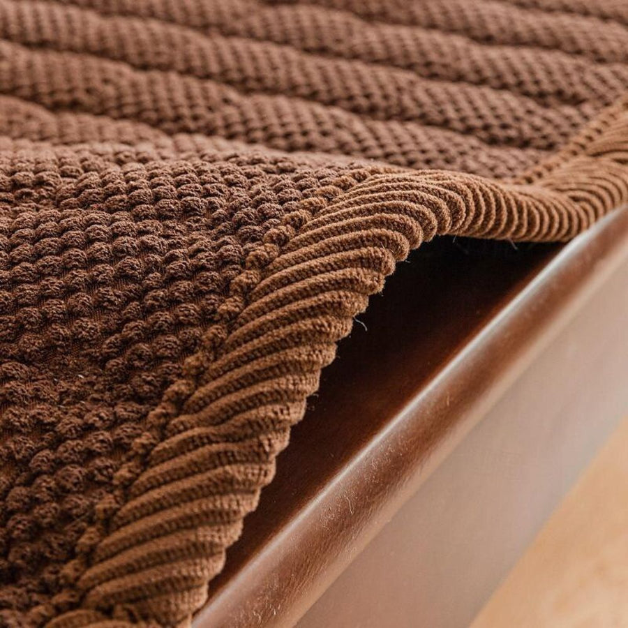 Corduroy Sofa Cover Washable Plush Comfort Protector-Covers & Textiles > Sofa Covers-casanuva-casanuva