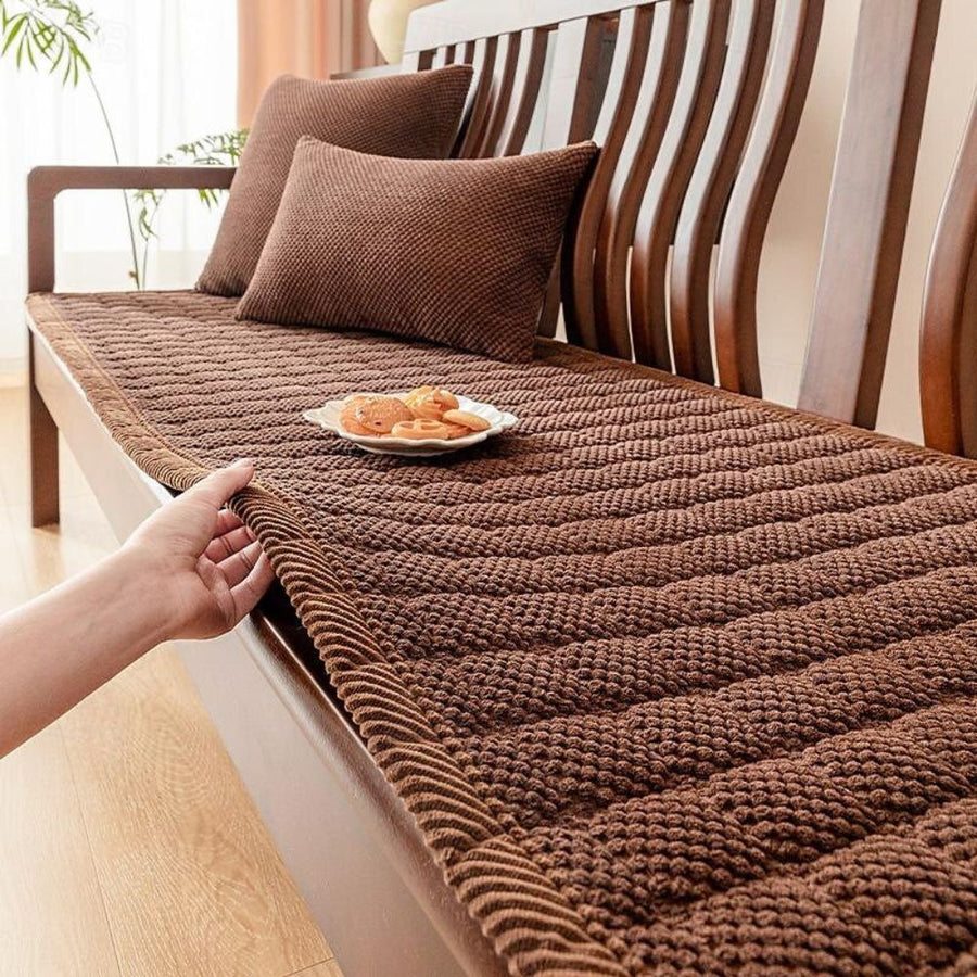 Corduroy Sofa Cover Washable Plush Comfort Protector-Covers & Textiles > Sofa Covers-casanuva-casanuva