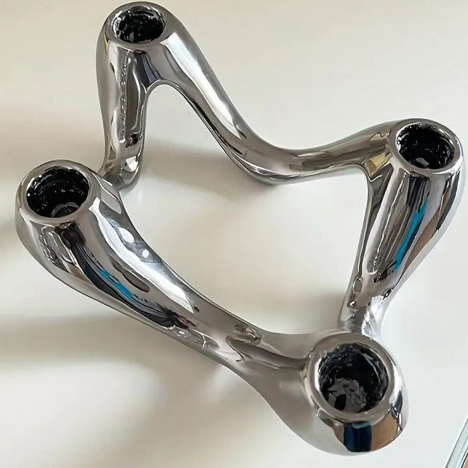 Cosmic Ripple Candle Holder Decorative Accent-Home Decor > Candle Holders-casanuva-casanuva