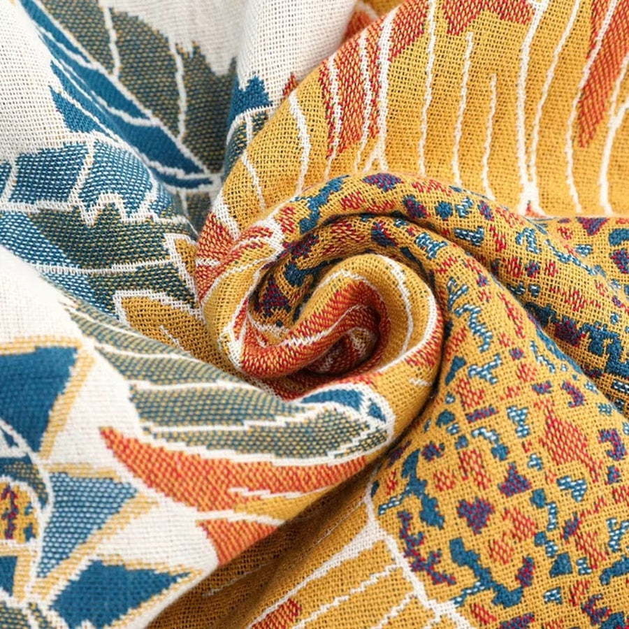 Cotton Bath Towel Savanna Bloom Design-Bedding & Bath > Bath Towels-casanuva-casanuva