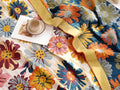 Cotton Blanket with Bright Floral Design-Bedding & Bath > Blankets-casanuva-casanuva