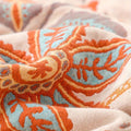 Cotton Floral Boho Blanket in Rustic Design-Bedding & Bath > Blankets-casanuva-casanuva