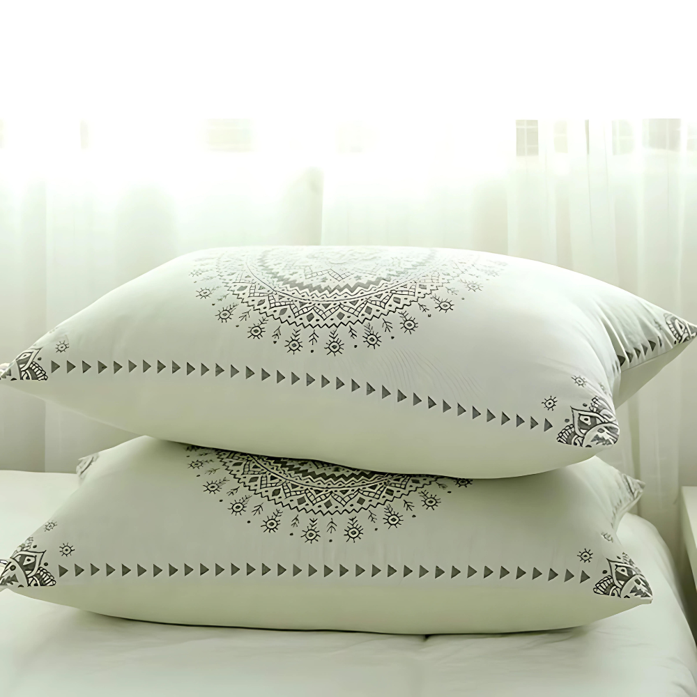 Cotton Gauze Mandala Pillowcases Set of 2-Bedding & Bath > Pillowcases-casanuva-casanuva