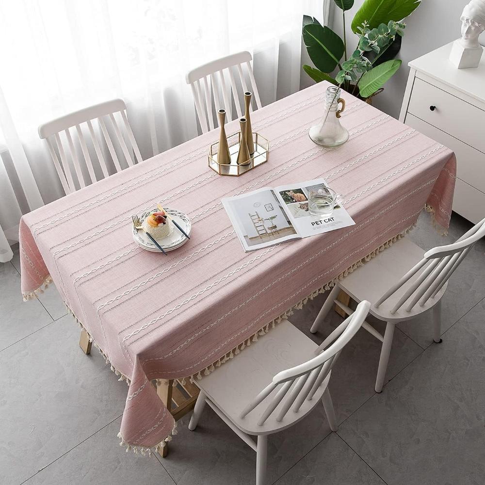 Cotton Linen Tablecloth Elegant Design-Covers & Textiles > Table Cloths-casanuva-casanuva