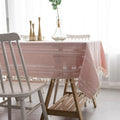 Cotton Linen Tablecloth Elegant Design-Covers & Textiles > Table Cloths-casanuva-casanuva